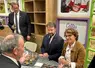 Annie Genevard accompagnée du président de la région Bretagne Loïg Chesnais-Girard sur le stand Interbev lors du Space 2026