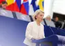   La présidente de la Commission européenne Ursula von der Leyen le 16 septembre devant le Parlement européen.