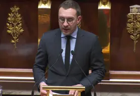 Le député Julien Dive à l'Assemblée nationale.