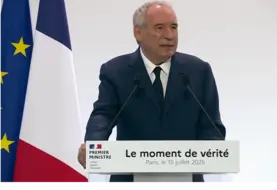 François Bayrou prononçant un discours 