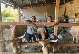 Françoise Touyet et Annabelle Meyer, éleveuses de vaches béarnaises