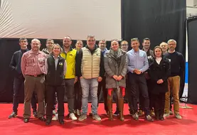    Au centre, Bertrand Venteau nouveau président de la Coordination rurale, élu ce 19 novembre entouré de la nouvelle équipe dirigeante dont la présidente sortante Véronique Le Floc’h. 