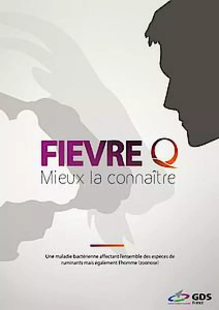 Une plaquette de sensibilisation vis-à-vis de la fièvre Q à destination des éleveurs.