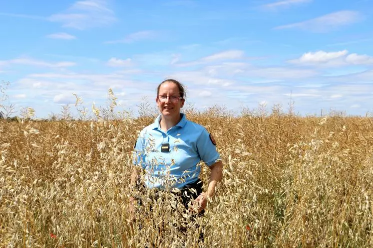 Julie Bléron, référente agricole de gendarmerie