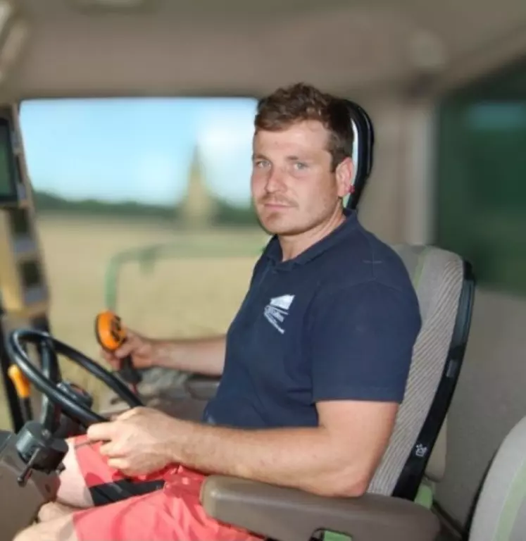 Antoine Carré, président des Jeunes agriculteurs de Côte d'Or