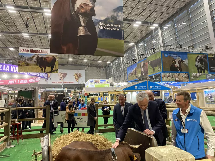 Bruno Le Maire au salon de l'agriculture