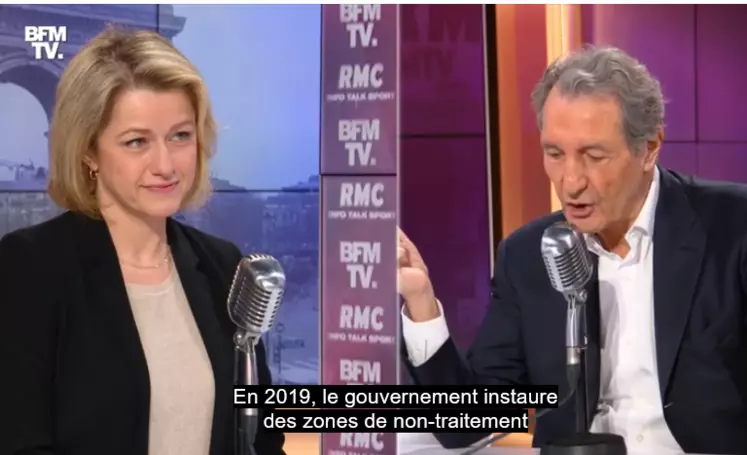 Barbara Pompili et Jean-Jacques Bourdin