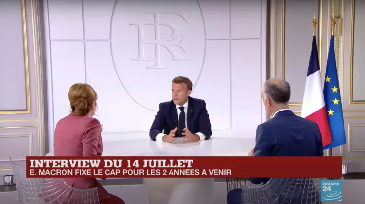 14 juillet - Interview d'Emmanuel Macron