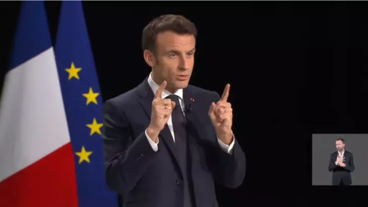 Emmanuel Macron a présenté ce 17 mars 2022 son programme présidentiel.