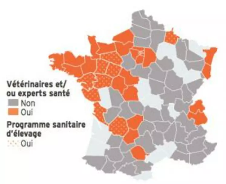 Entreprises du réseau ayant des vétérinaires ou experts santé et PSE