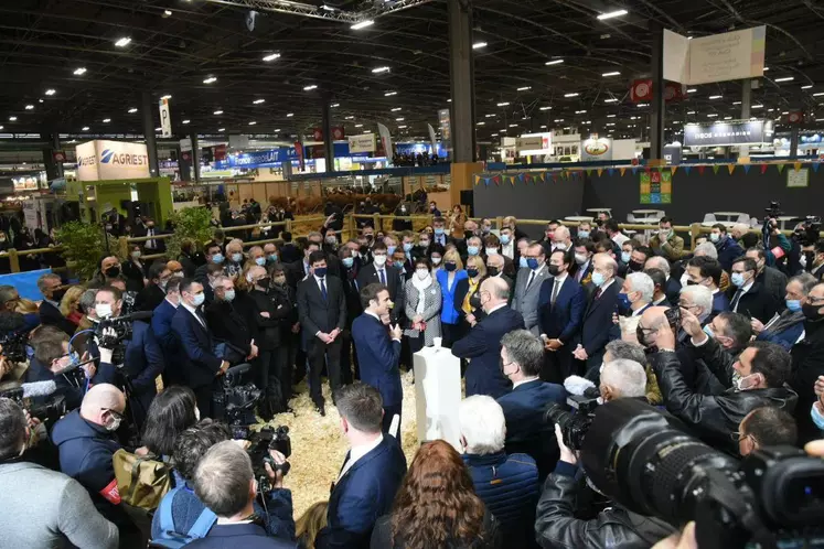 Emmanuel Macron au salon de l'Agriculture
