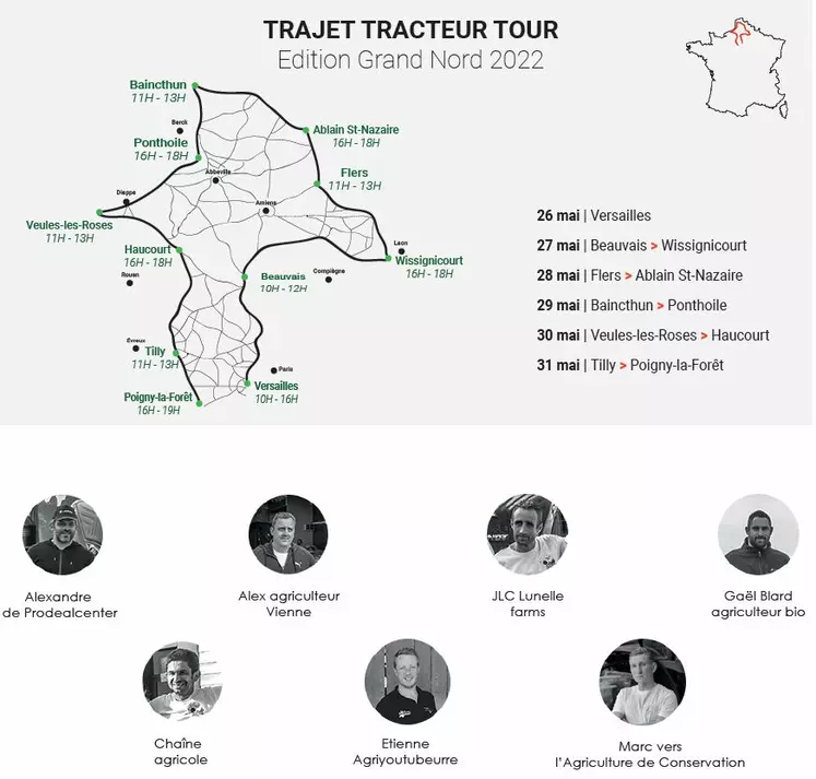 Tracteur Tour - Les Agris urs traversent la France