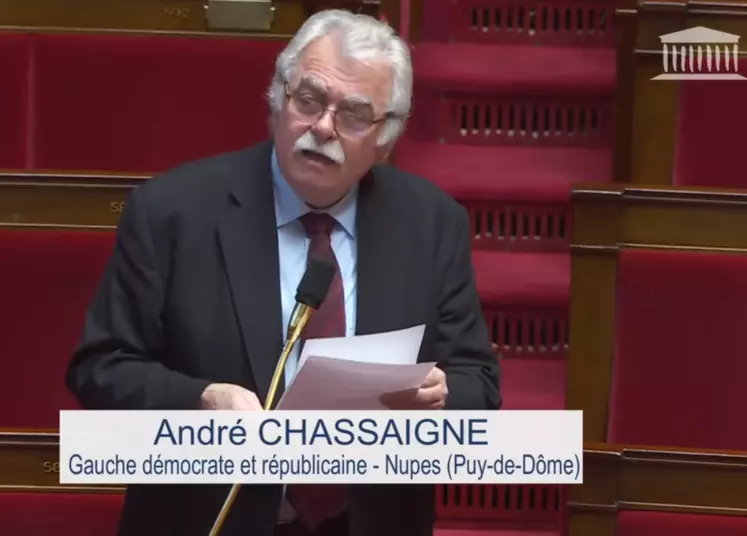 André Chassaigne, député du Puy-de-Dôme, président du groupe Gauche démocrate et républicaine (Nupes)