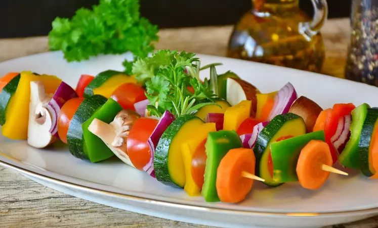 Brochettes de légumes