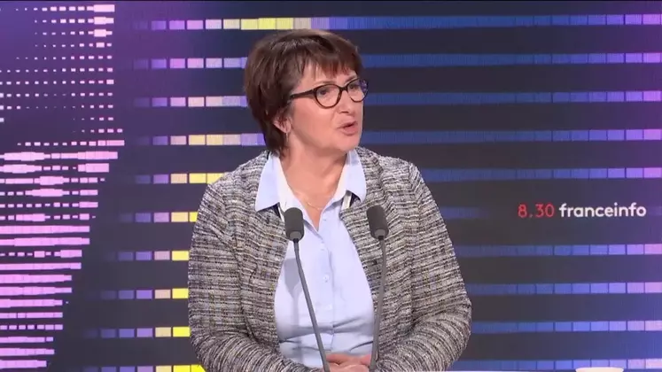 Christiane Lambert, présidente de la FNSEA sur France info.