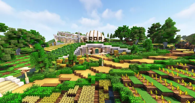 Jeu Farmtopia sur Minecraft