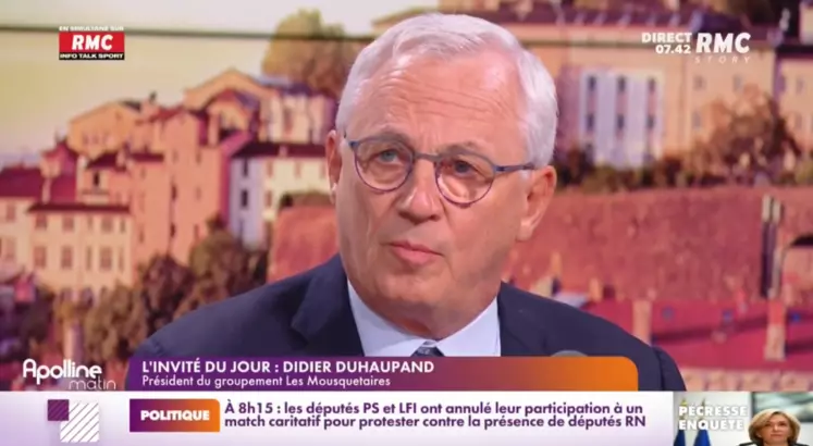 Didier Duhaupand, président du groupement Les Mousquetaires