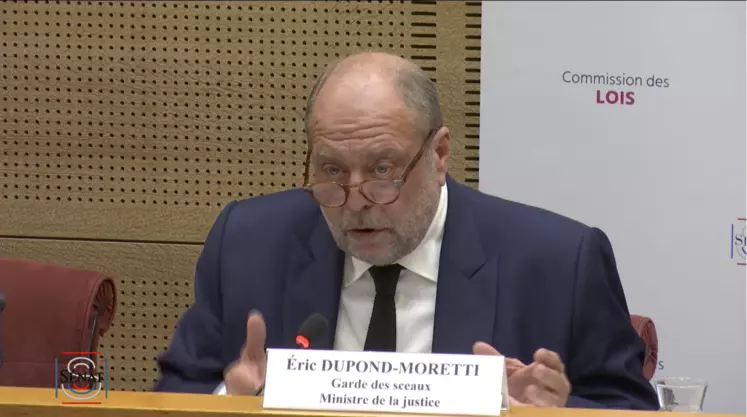 Eric Dupond-Moretti auditionné le 23 mai par les sénateurs.