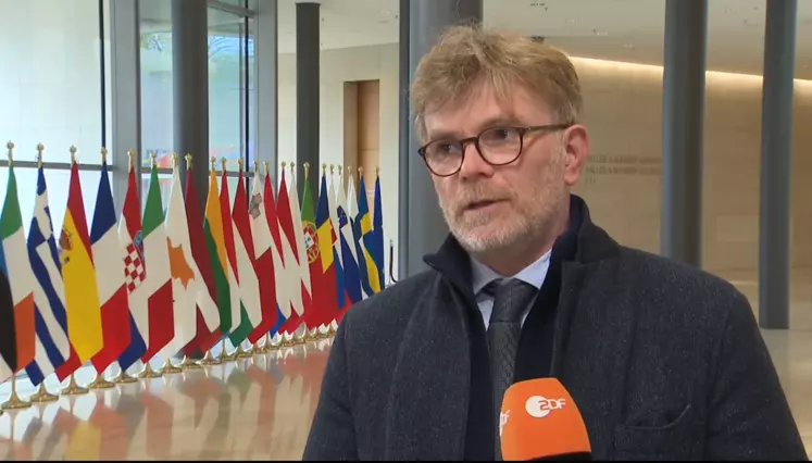 Marc Fesneau, ministre de l'Agriculture français, le 25 avril à Luxembourg.