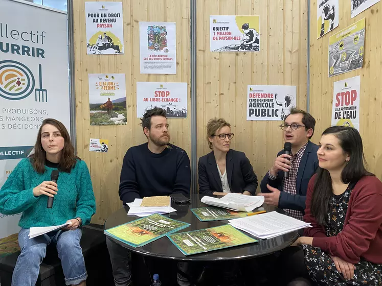 Le Collectif Nourrir présente sa vision de l'élevage au salon de l'Agriculture.