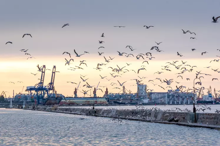 Port d'Odessa en Ukraine