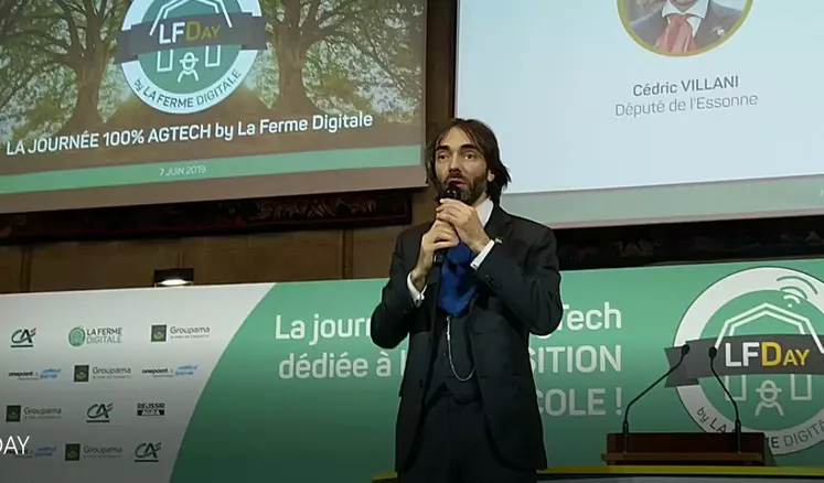 Cédric Villani redoute risque d’accaparement de la data agricole par les géants du numérique. 