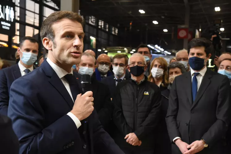 Emmanuel Macron au 58e salon international de l'Agriculture