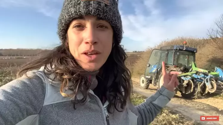 Emilie Faucheron et son mari Benjamin sont viticulteurs en bio à Montady dans l’Hérault.