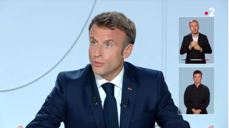 Emmanuel Macron interviewé sur France 2 et TF1