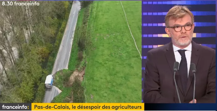 Marc Fesneau sur France info pour parler des inondations dans le Pas-de-Calais