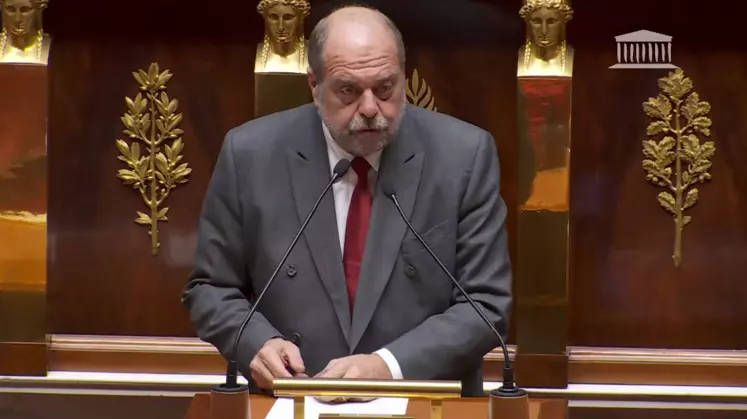 Eric Dupond-Moretti, garde des Sceaux, le 4 décembre devant l'Assemblée nationale