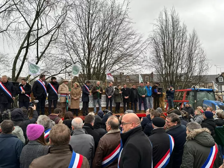 Manifestation de soutien à Vincent Verschuere à Beauvais