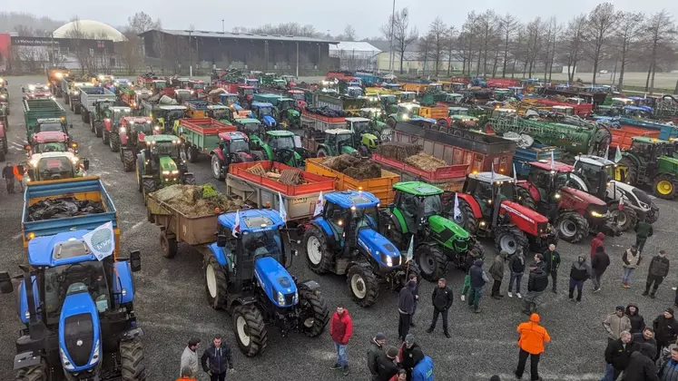 Manifestation agricole avec tracteurs le 24 janvier