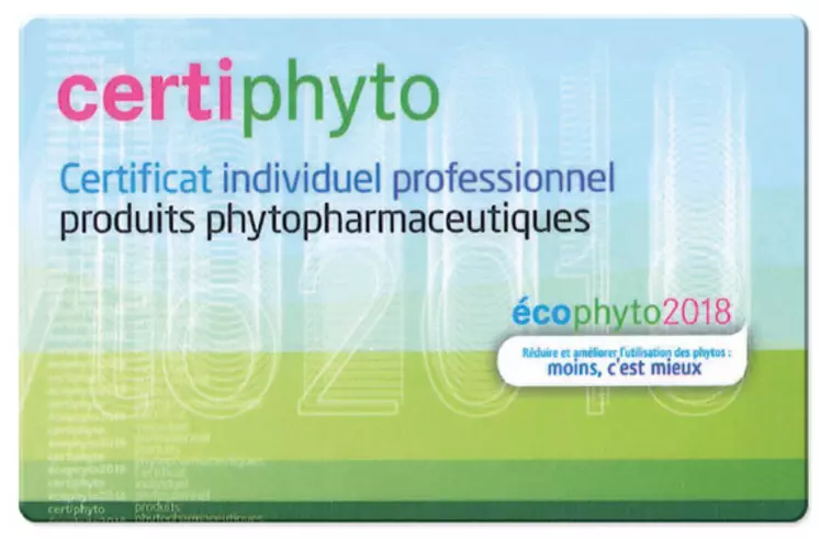 Carte Certiphyto