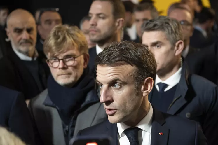 Emmanuel Macron, le 24 février 2024 au salon de l'Agriculture