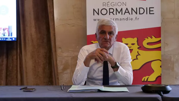 Hervé Morin, président de la Région Normandie à Caen.