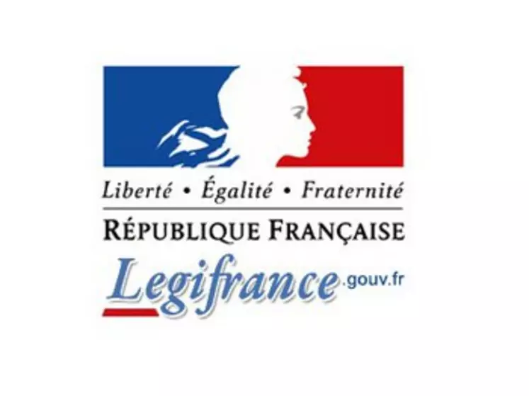 Logo du site de publication des décrets en ligne, LégiFrance.