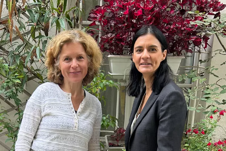 Claudia Ferrazzi, fondatrice et PDG de Viarte, et Audrey Bourolleau, cofondatrice et directrice d’Hectar.