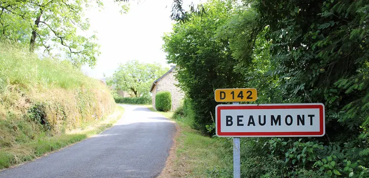 pannée d'entrée de ville beaumont