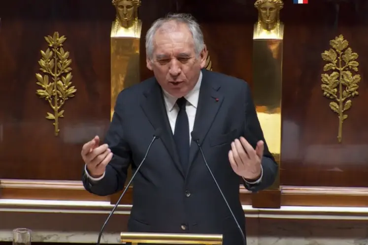 François Bayrou, lors de son discours de politique générale, le 14 janvier devant l’Assemblée nationale.