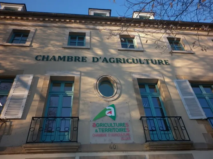 photo du bâtiment de la chambre d'Agriculture de l'Allier à Moulins