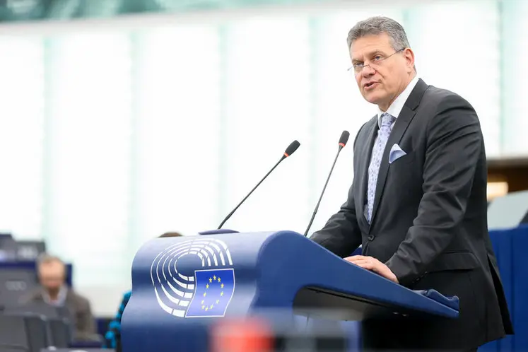 Maros Sefcovic, commissaire au Commerce international et vice-président de la Commission européenne 