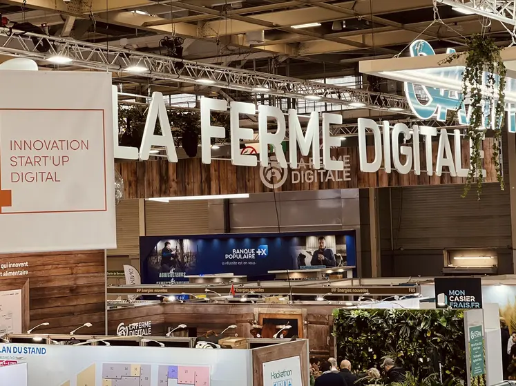 Stand La Ferme digitale sur le salon de l'agriculture