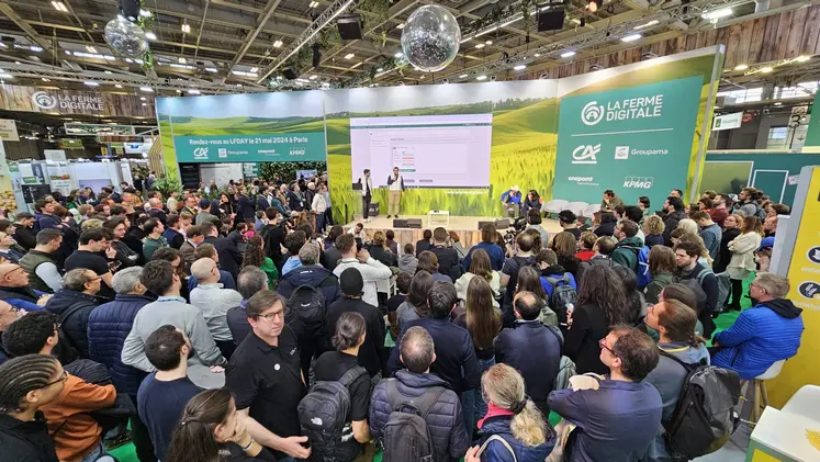 Stand de la Ferme digitale au salon de l'agriculture