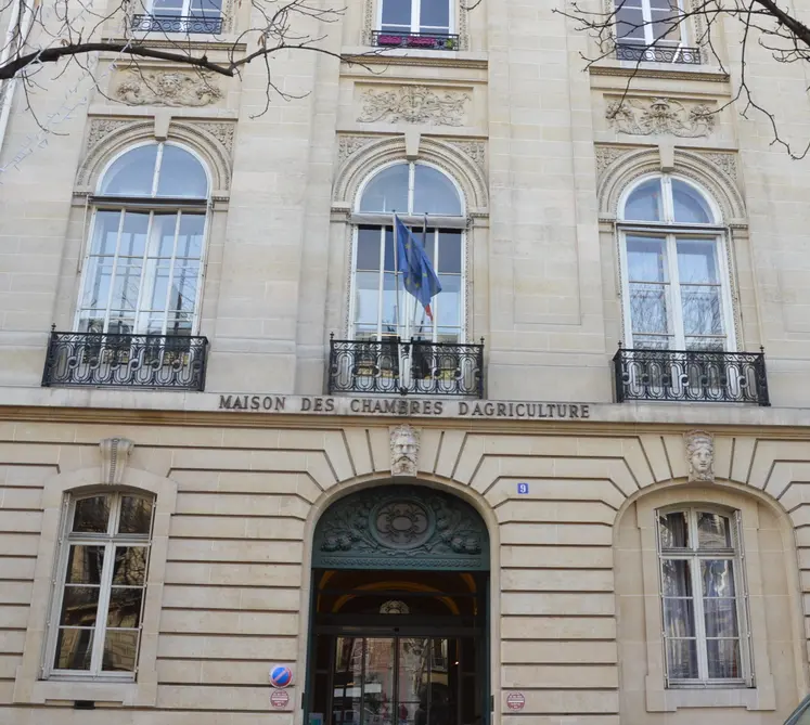 Siège de Chambres d'agriculture de France à Paris.