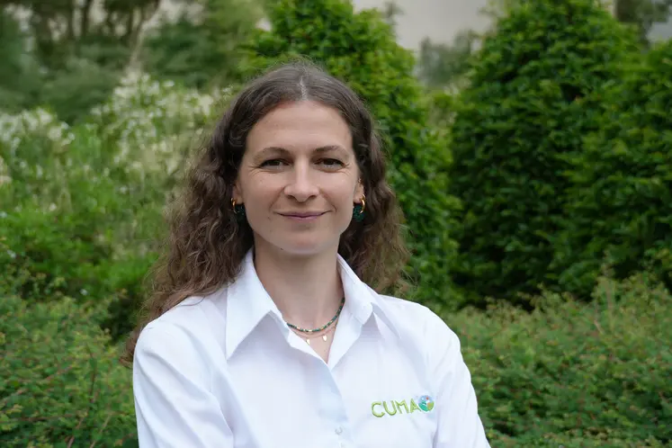 Portrait de Marine Boyer présidente de la FNCuma