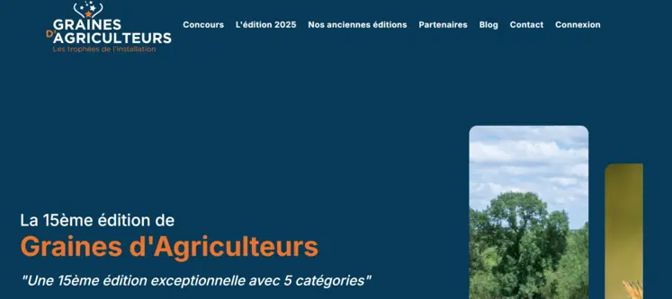 page d'accueil site graines d'agriculteurs