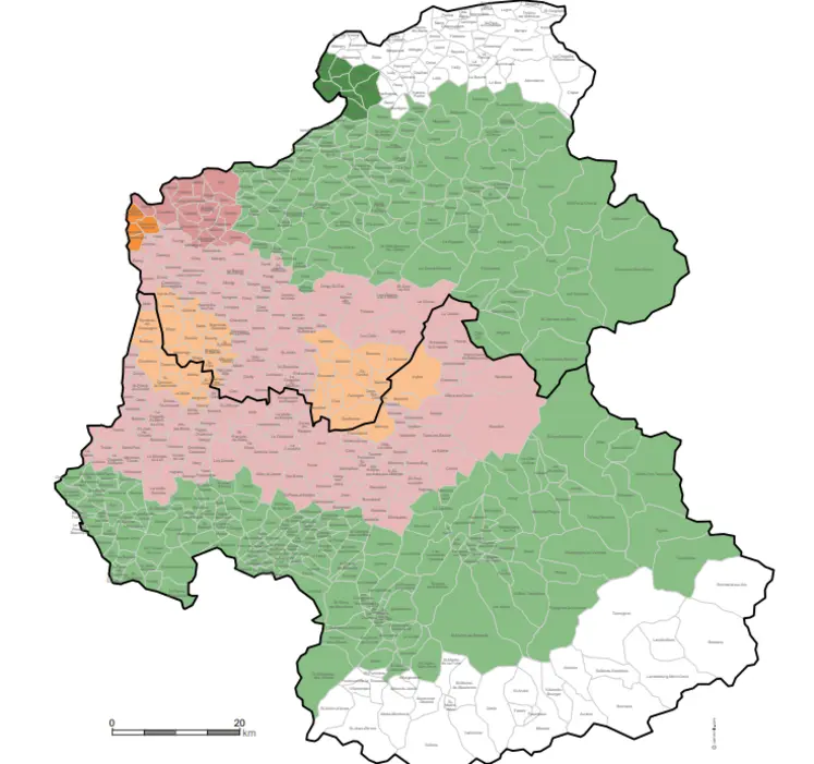 Carte des deux Savoie au 27 septembre