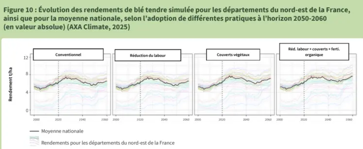 Comparaison des rendements de blé en fonction des pratiques agricoles
