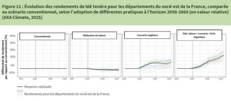 comparaison du rendement des céréales en fonction des pratiques agricoles